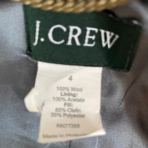 JCREW Women’s Navy Blue Wool Pea Coat Size 4 - Picture 10 of 10